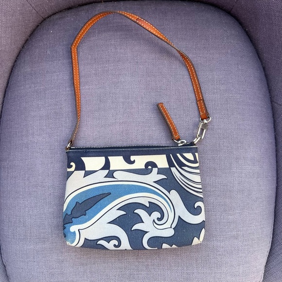 Rare Etro Shoulder Bag Leather Canvas Multicolor - Picture 2 of 10